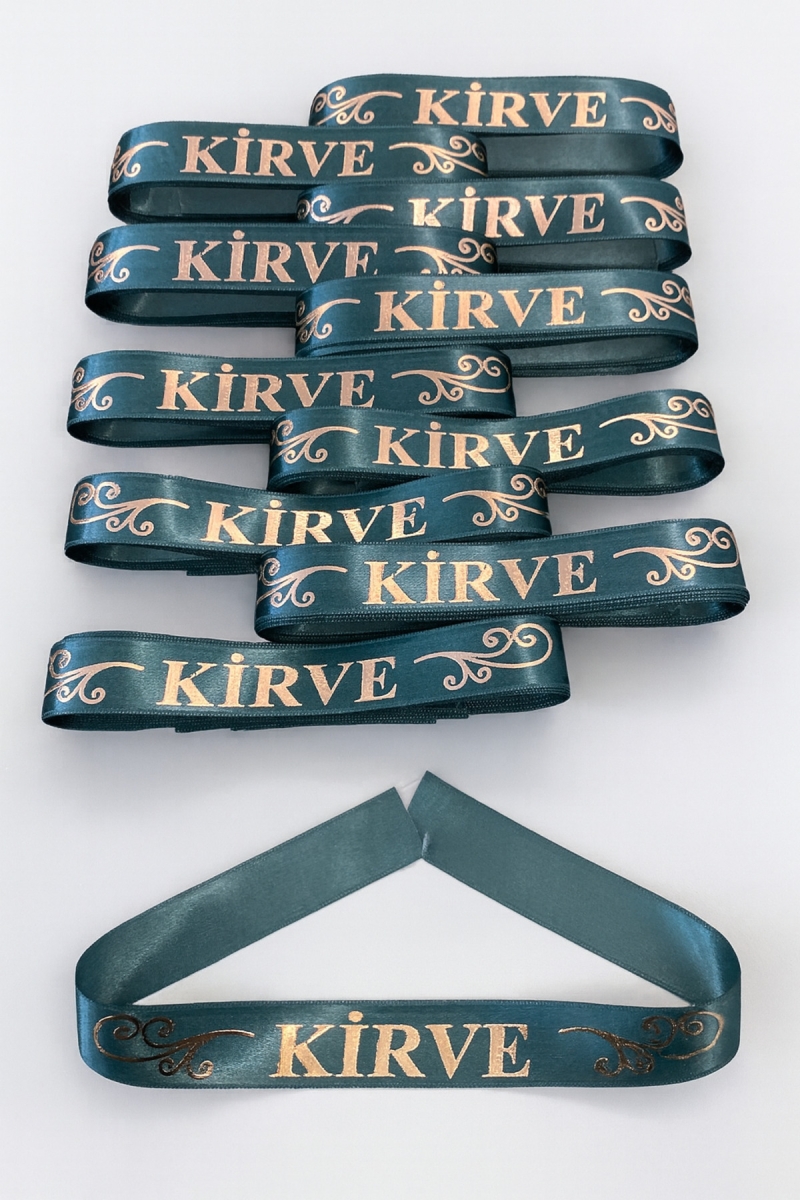 1 Adet Kolluk, Yeşil Kirve Kol Kurdele Bileklik Bant, Düğün Bride Bekarlığa Veda Söz Kına Sünnet