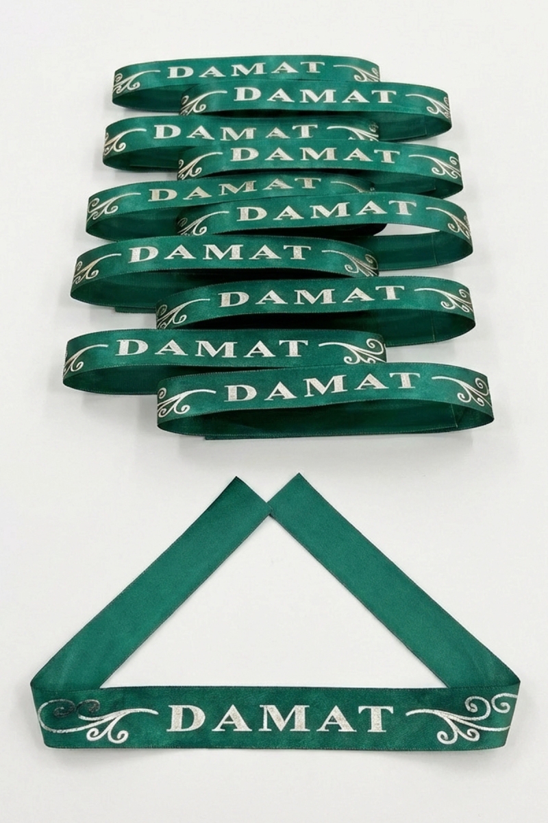 1 Adet Yeşil Gümüş Damat Kol Kurdele Bant Ve Bileklik Nedime Düğün Kına Gecesi Bride Bekarlığa Veda