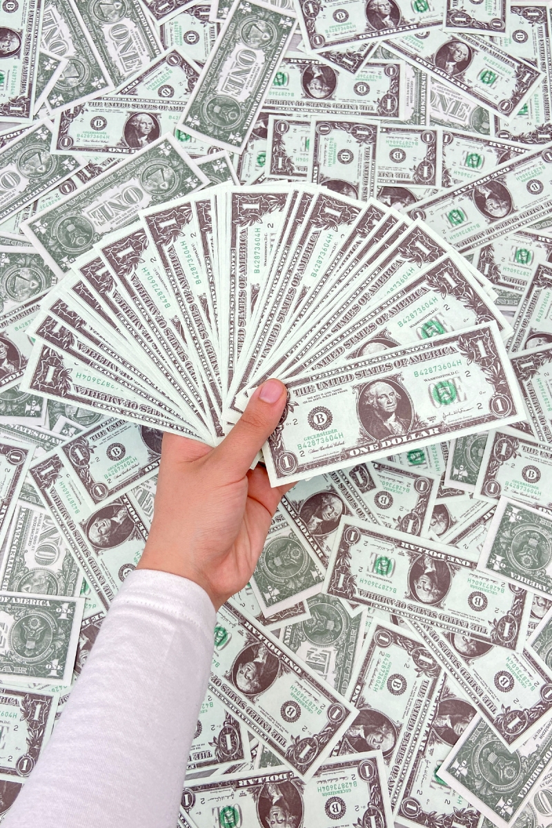 1 Dolar Düğün Oyun Eğlence Parası Sahte Geçersiz Şaka Parası 1 Deste