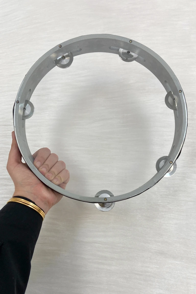 28 Cm Zilli Şeffaf Tef, Gelin Kına Gecesi Düğün Sünnet Nedime Parti Organizasyon Bride Def, 1 Adet