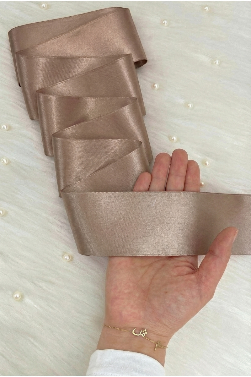 6 Cm Vizon Çift Taraflı Saten Kurdele 10 Metre, Bohça Çeyiz Nişan Takı Özel Gün Hediye Süsleme