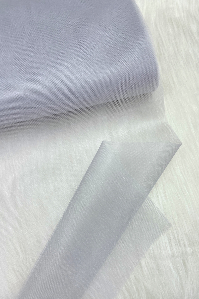 Açık Gri Bohça Süsleme Tülü, Nişan Bohça Süsü, Kapı Doğum Günü Parti Süsleme Tülü, 100x300cm