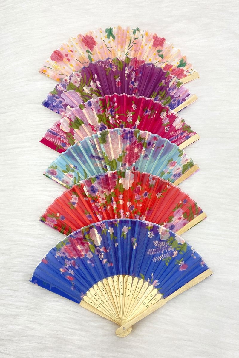 Ahşap Karışık Renk Gelin Nedime Yelpazesi, Bride Bekarlığa Veda Partisi Kına Hediyelik, 6 Adet