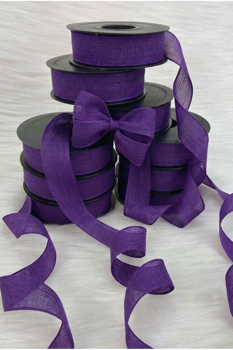 Mor Keten Nopeli Kurdele 2,5 cm 20 mt, Gelin, Bohça, Nişan, Çeyiz, Hediye, Süsleme, Nikah