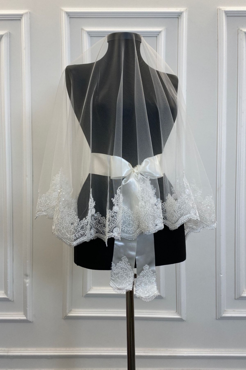 Beyaz Işıl Işıl Güpürlü Gelin Kına Duvağı Seti Düğün Kına Gecesi Yüz Örtüsü Alı