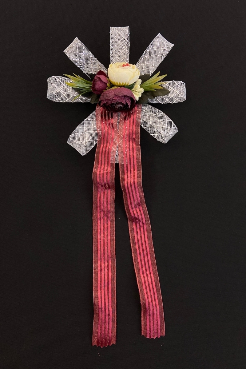 Bordo Bohça Süsü, Çeyiz Gelin Damat Düğün Nikah Nişan Valiz Bavul Sünnet Konvoy Kına Süsü 5 Adet