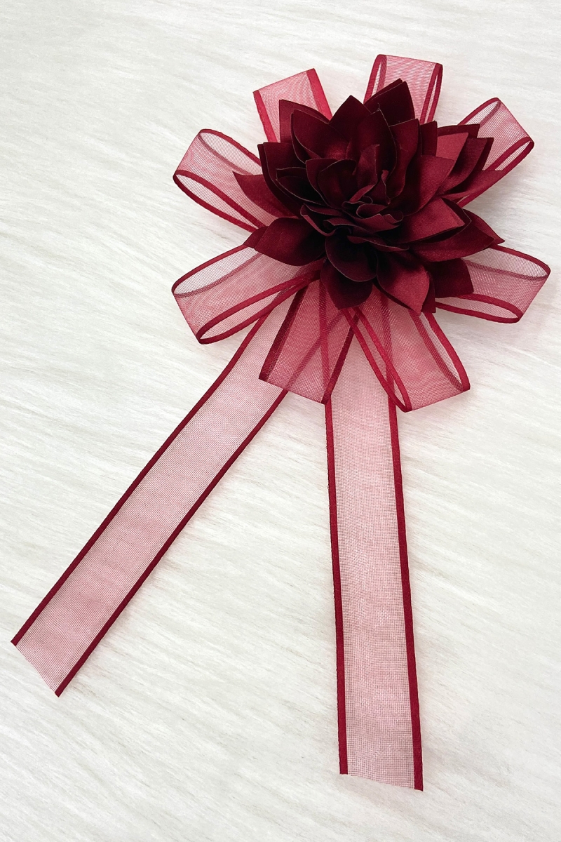 Bordo Bohça Süsü, Gelin Damat Çeyiz Düğün Nişan Konvoy Gelin Arabası Sünnet Kına Süsü 1 Adet