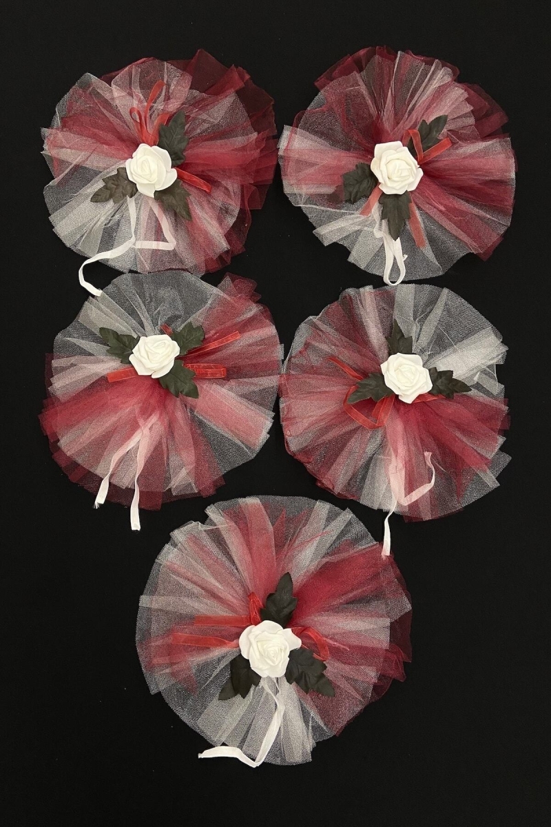 Bordo Gelin Bohça Süsü, Damat Konvoy Arabası Valiz Bavul Çeyiz Düğün Nişan Söz Sünnet Süs 1 Adet