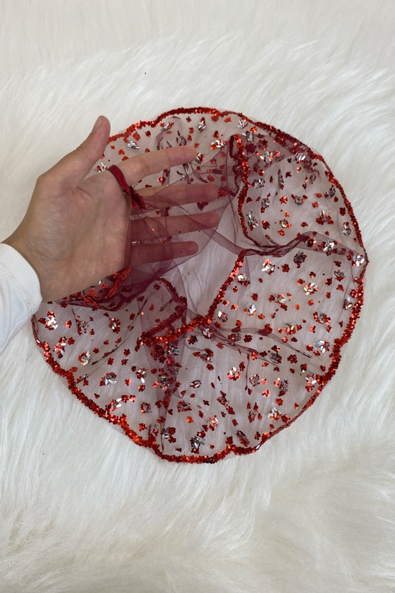 Bordo Gelin Mendili, Düğün Halay Mendili, Bordo Pul Sim Gümüş Mekik Baskılı Kına Mendili 5 Adet