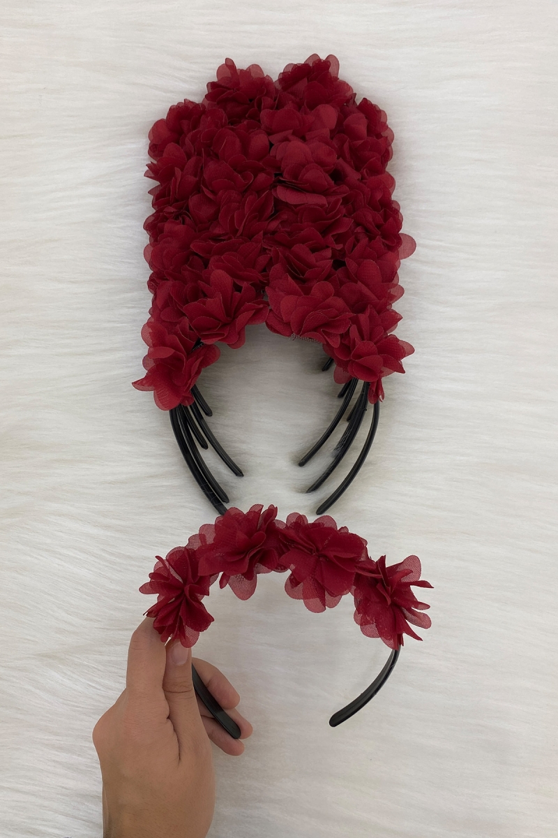 Bordo Gelin Nedime Tacı (Plastik), Kına Gecesi, Bekarlığa Veda Partisi, Bride To Be, Düğün, Sünnet