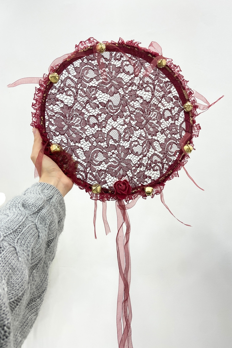 Bordo Gelin Nedime Tefi Dantel 3D, Düğün Kına Gecesi Sünnet Bekarlığa Veda Bride To Be, 30cm 1 Adet