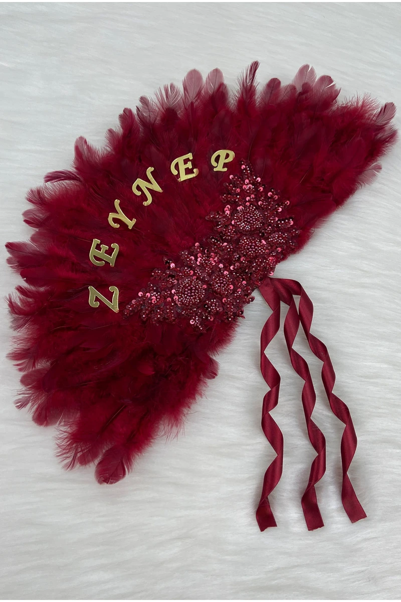 Bordo Gelin Yelpazesi, Işıl Işıl Vip Güpürlü, Bekarlığa Veda Partisi, Bride To Be, Nedime, Kına Gecesi, Ahşap Tüylü