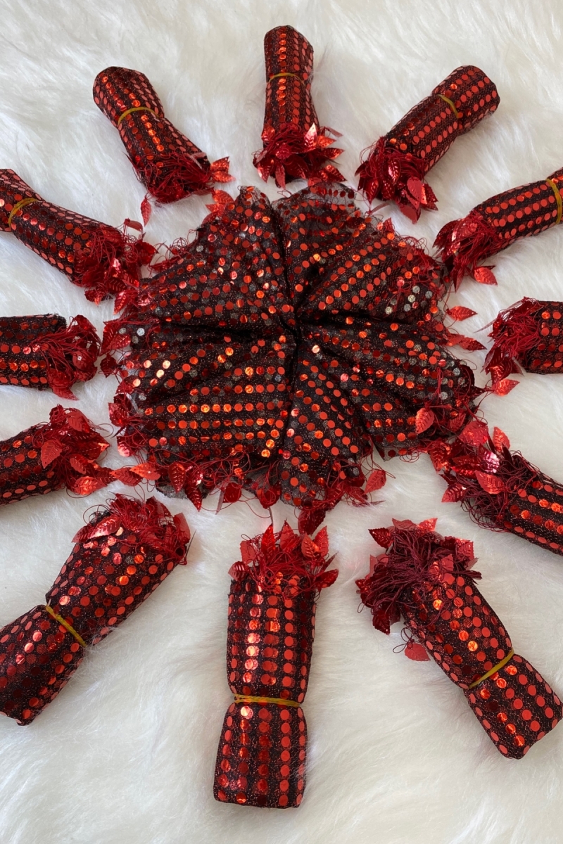 Bordo Halay Mendili, Gelin Mendili, Pullu Halay Mendili 1 Adet, Düğün Kına Sünnet Nişan