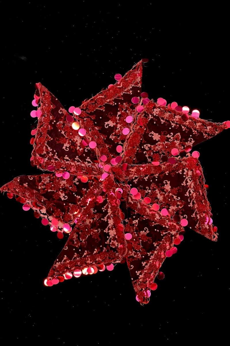 Bordo Halay Mendili, Gelin Mendili, Simli Pullu Incili Hediyelik Mendil 5 Adet