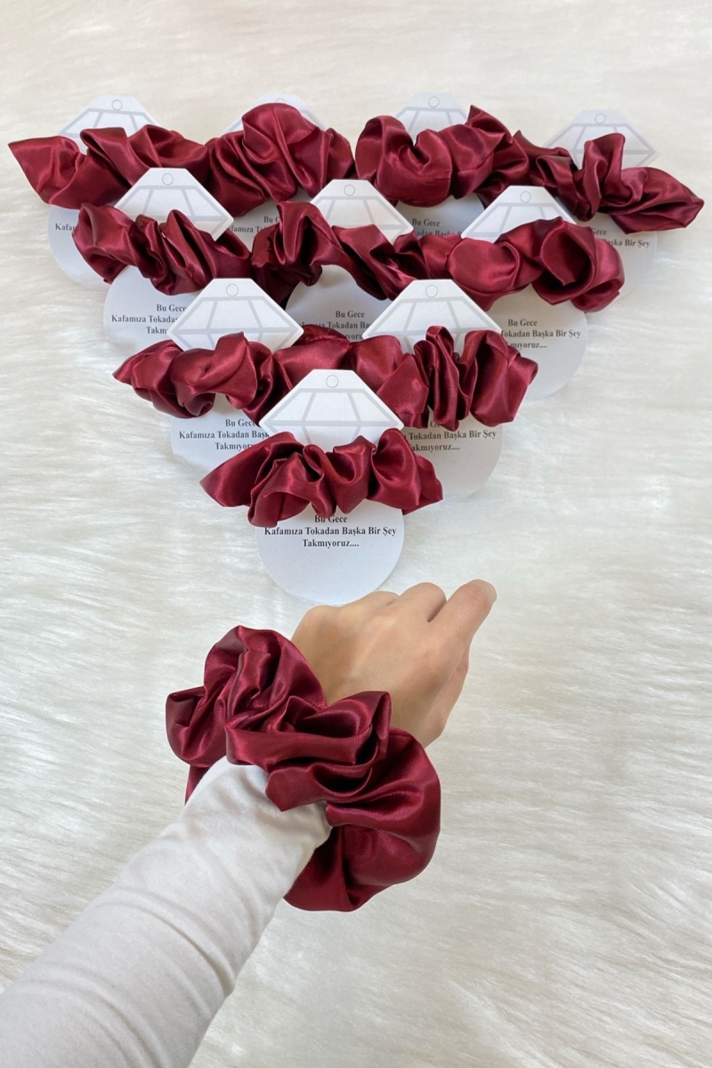 Bordo Hediyelik Toka, Kına Gecesi Nedime Bride Bekarlığa Veda Parti Nişan Düğün Sünnet, 10 Adet