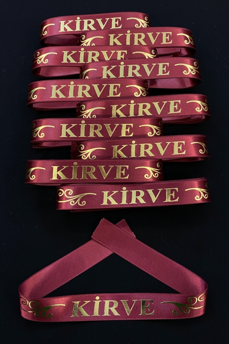 Bordo Kirve Kol Kurdele Bileklik Bant, Sünnet Düğünü Mevlüt Söz Bekarlığa Veda Bride, 1 Adet