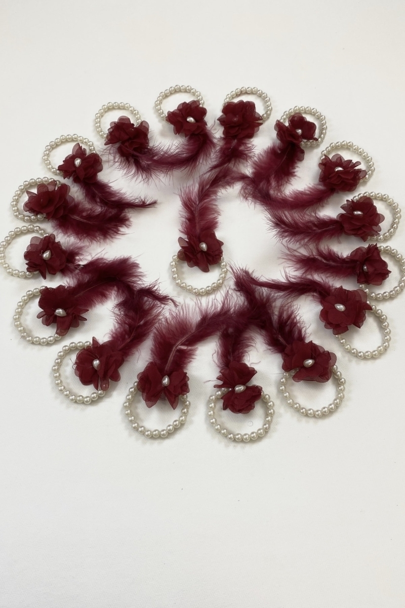 Bordo Nedime Bilekliği, Bride To Be, Bekarlığa Veda Partisi, Düğün, Kına Gecesi Bileklik 10 Adet