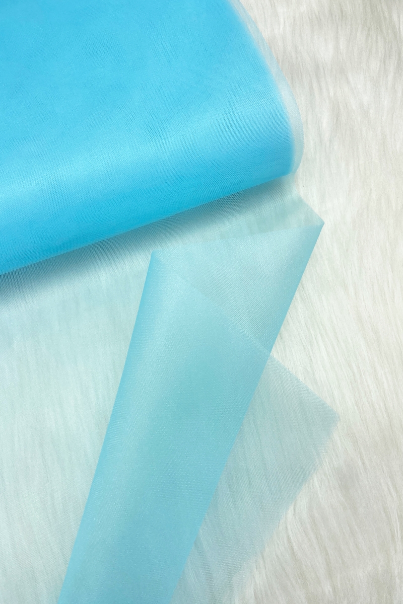 Buz Mavisi Bohça Süsleme Tülü, Nişan Bohça Süsü, Kapı Doğum Günü Parti Süsleme Tülü, 100x300cm