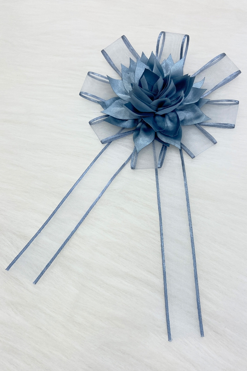 Buz Mavisi Bohça Süsü, Gelin Damat Çeyiz Düğün Nişan Konvoy Gelin Arabası Sünnet Kına Süsü 1 Adet