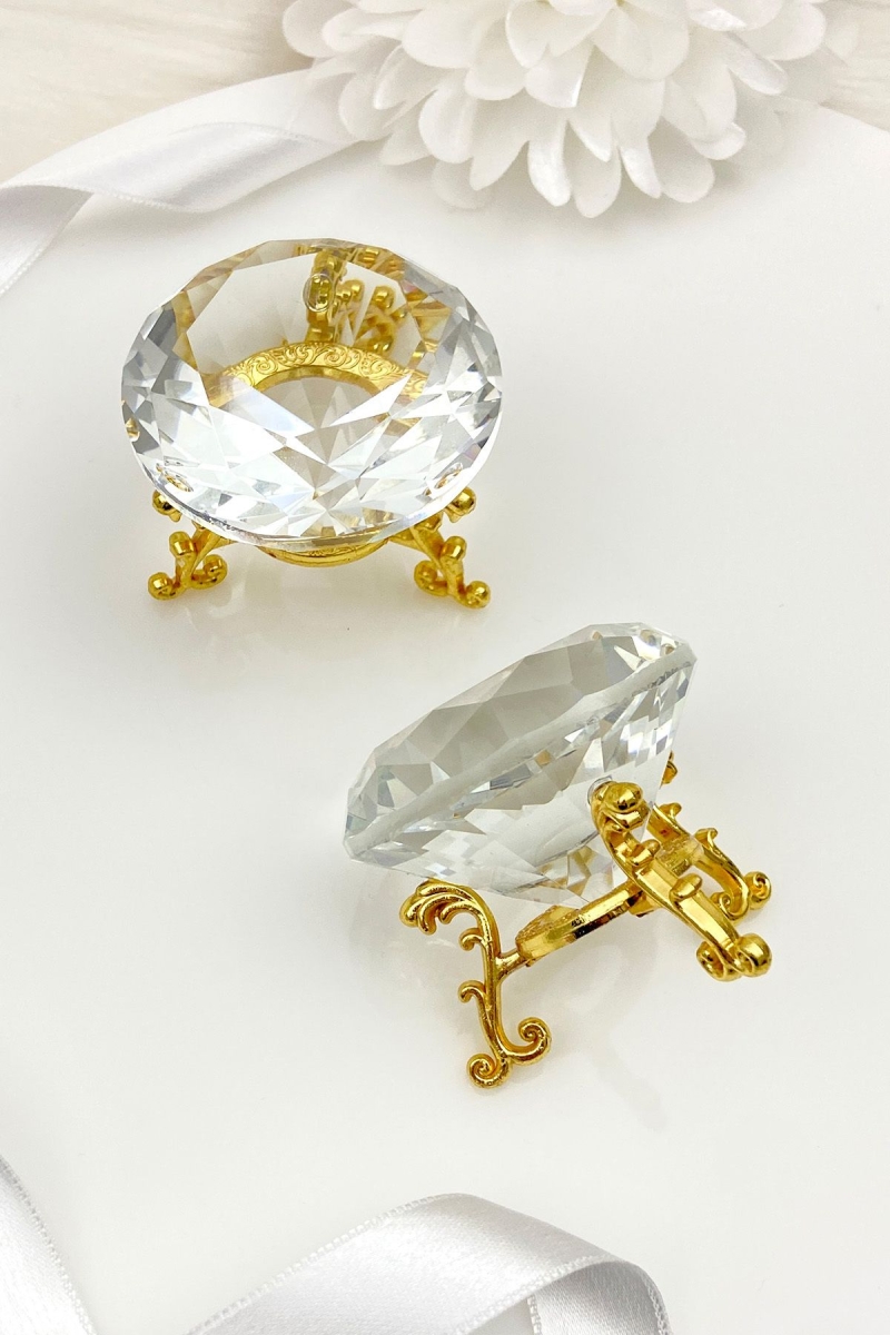 Cam Yüzük Yükselticisi, Damat Kahvesi Sunumluk, Lokumluk, Söz, Nişan Dekorasyonu Tepsisi Gold 2li