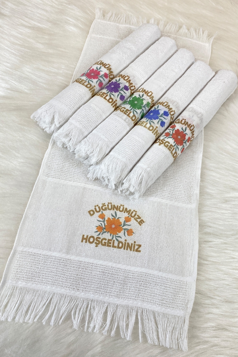 Düğün Gelin Damat Sünnet Konvoy Arabası Havlusu Süsü, 6 Adet