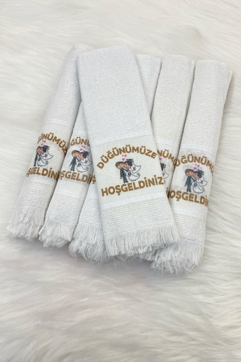 Düğün Gelin Damat Sünnet Konvoy Arabası Havlusu Süsü, 6 Adet