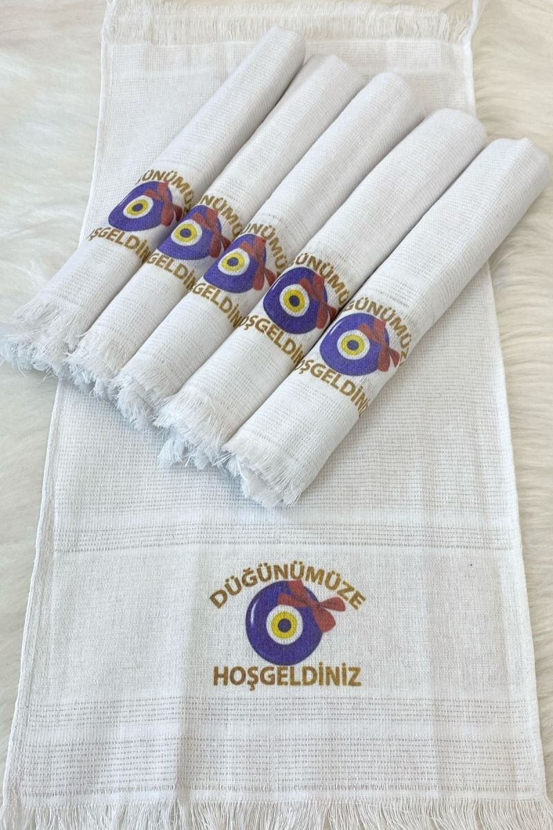 Düğün Gelin Damat Sünnet Konvoy Arabası Havlusu Süsü, 6 Adet