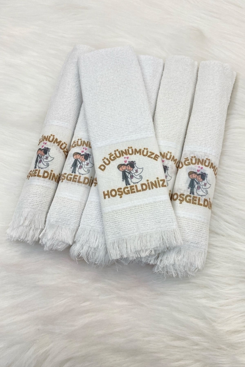 Düğün Sünnet Gelin Konvoy Arabası Havlusu Süsü, 12 Adet