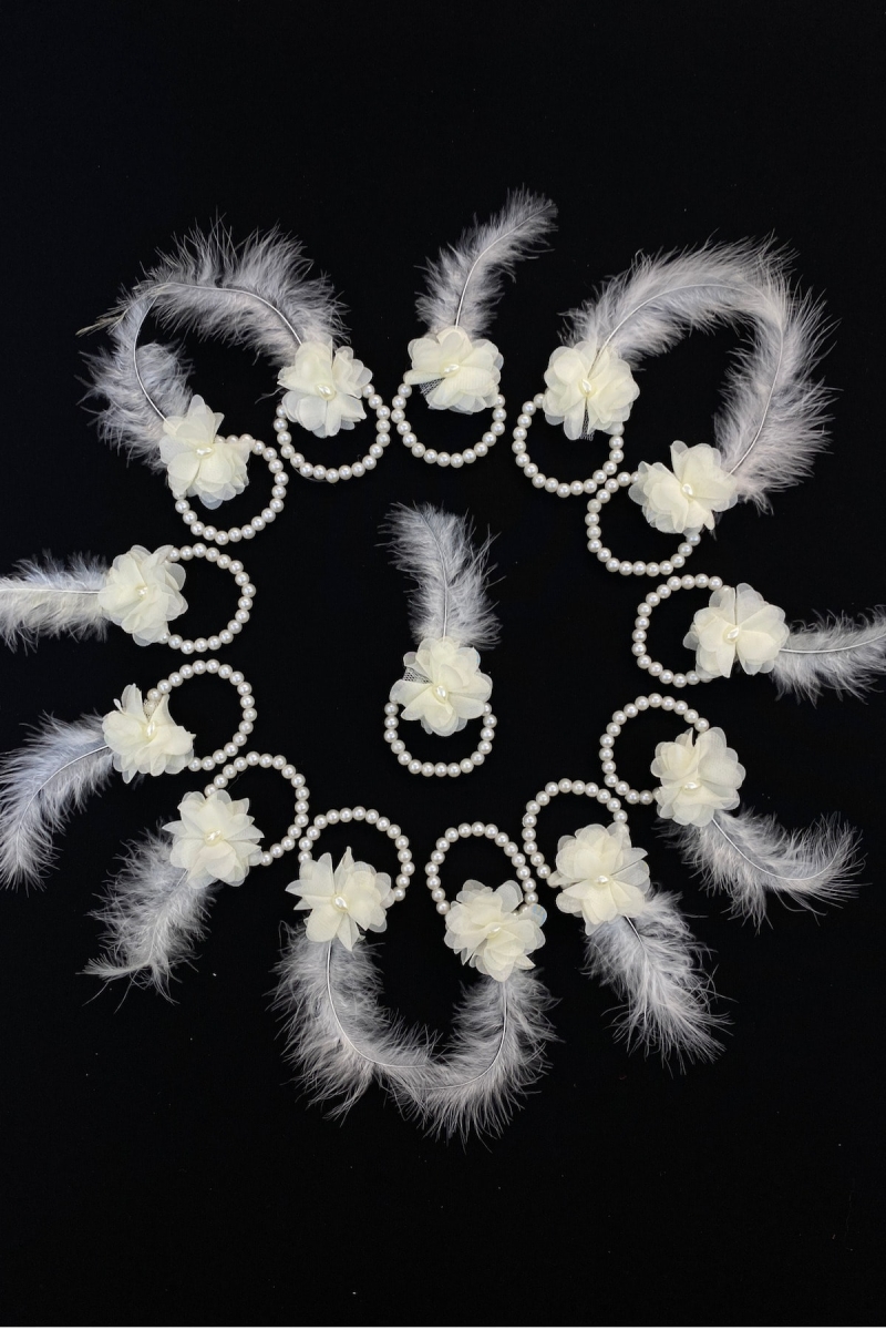 Ekru Nedime Bilekliği, Bride To Be, Bekarlığa Veda Partisi, Düğün, Kına Gecesi Bileklik 10 Adet