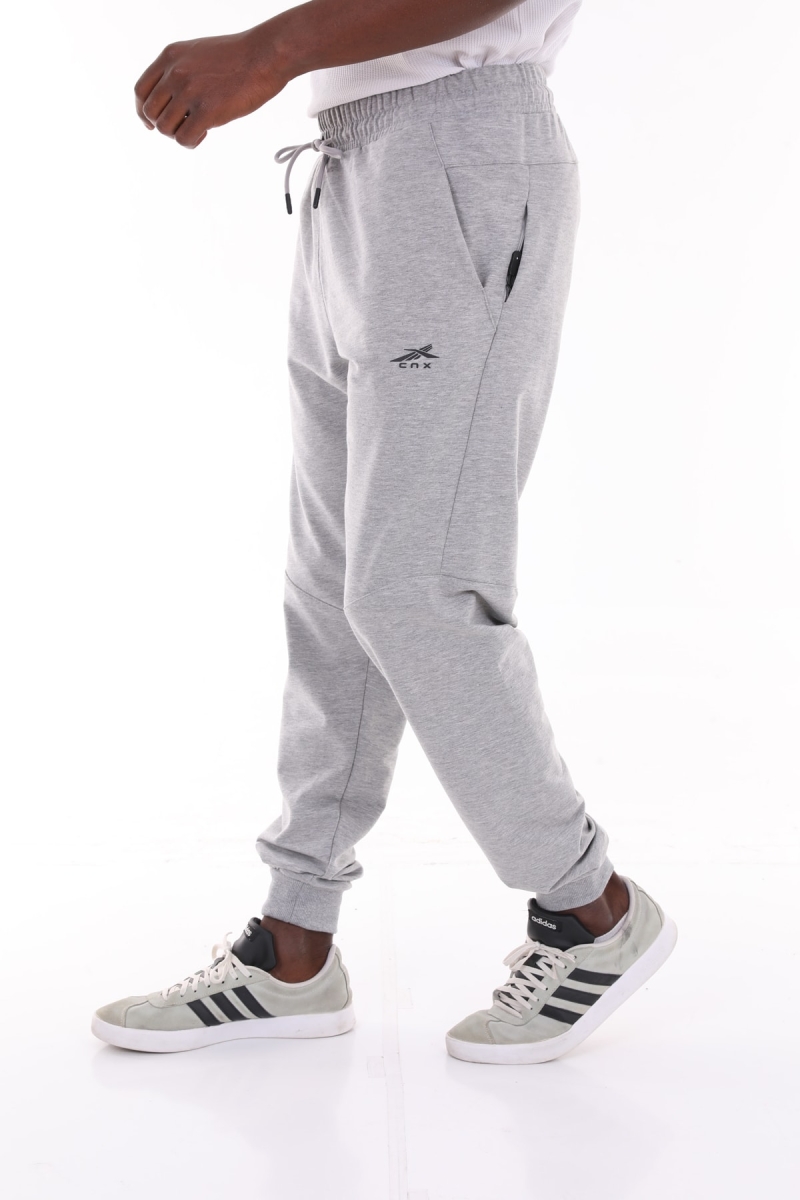 Erkek Açık Gri Gizli Yan Cep Detaylı Eşofman Altı