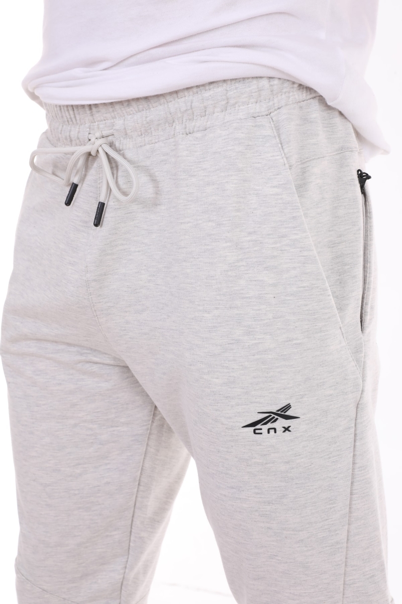 Erkek Kar Melanj Yan Cep Detaylı Eşofman Altı