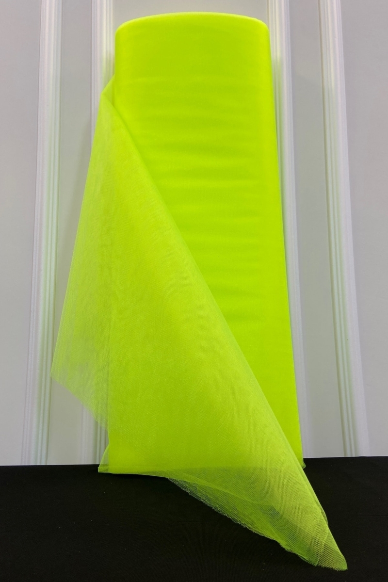 Fosforlu Neon Yeşil Süsleme Tülü, Bohça Çeyiz Gelin Damat Nişan Nikah Konvoy Hediye Süsü, 100x300cm