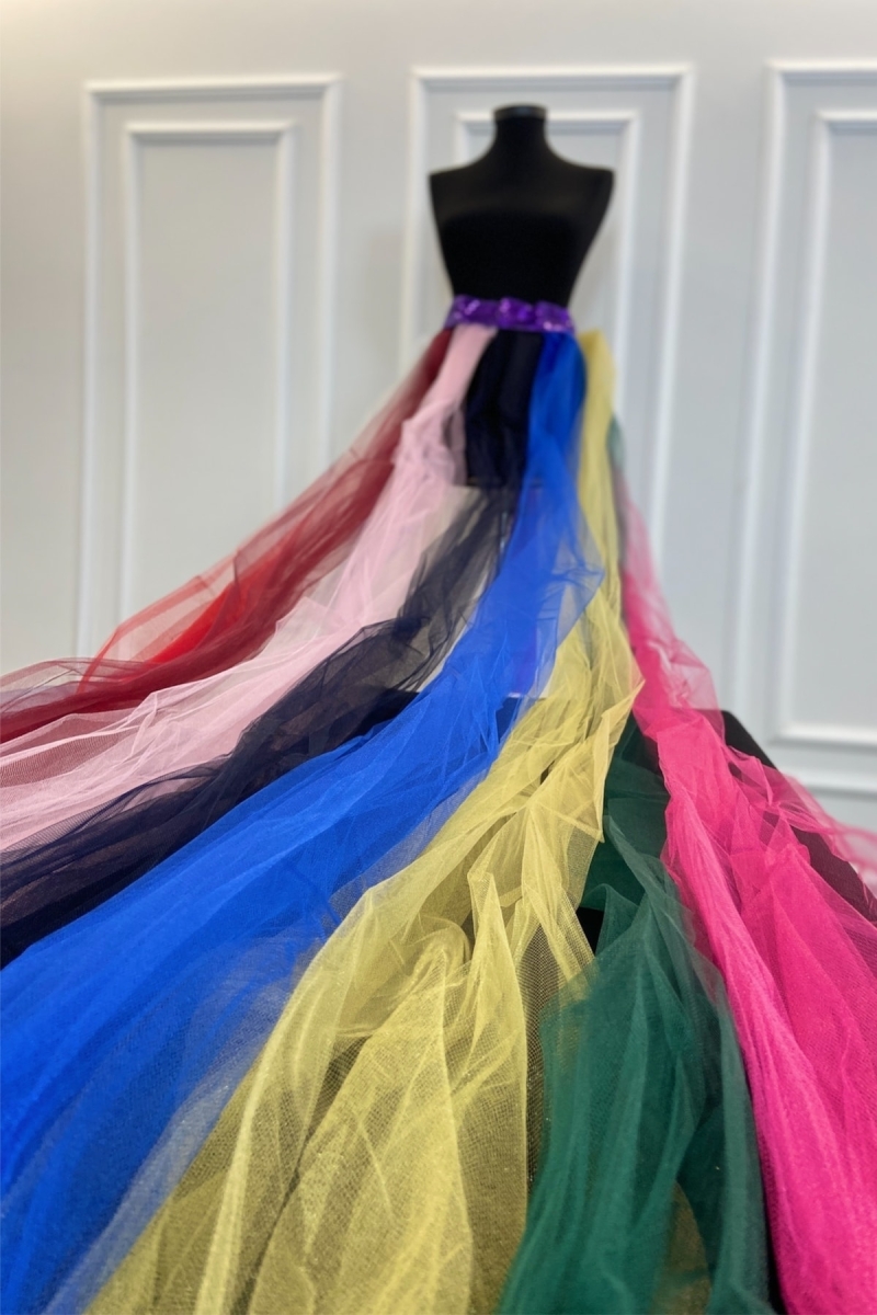 Gelin Beli Rengarenk Kemeri, Dans Kemeri 8 Renk 200cm/75cm Kına Gecesi Malzemeleri