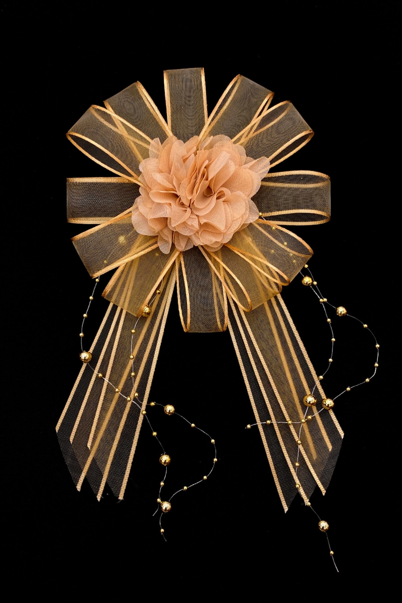 Gold Bohça Süsü, Gelin Damat Çeyiz Düğün Nişan Konvoy Gelin Arabası Sünnet Kına Süsü 5 Adet