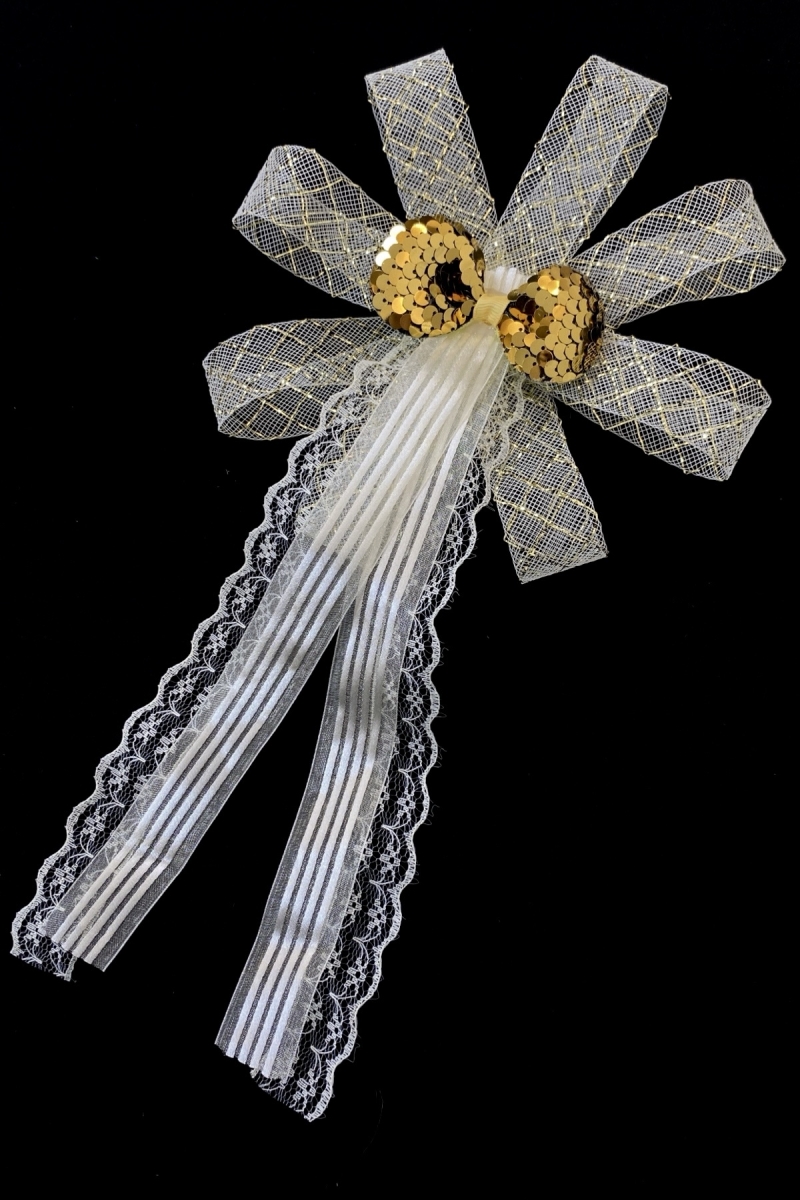 Gold Damat Bohça Süsü, Gelin Çeyiz Düğün Nişan Söz Nikah Sünnet Kına Süsü 5 Adet