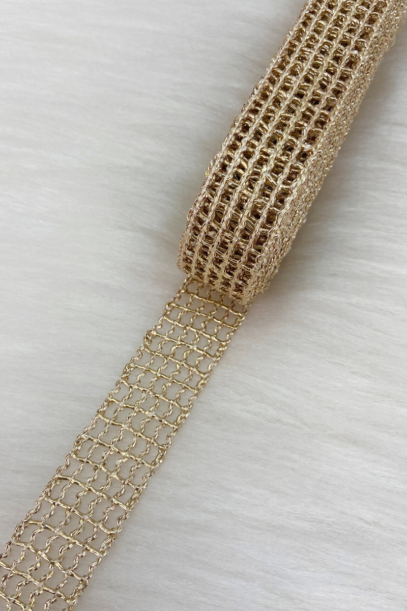 Gold File Kurdele 2,5cm 10mt, Gelin, Damat, Bohça, Çeyiz, Nişan, Söz, Nikah, Hediye, Parti, Süsleme