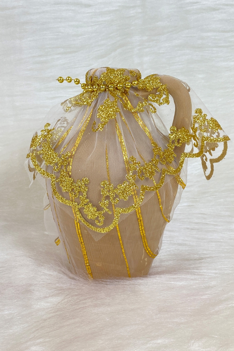 Gold Testi, Süslü Gelin Damat Kına Gecesi Testisi, Düğün Kına Küpü, Toprak Testi