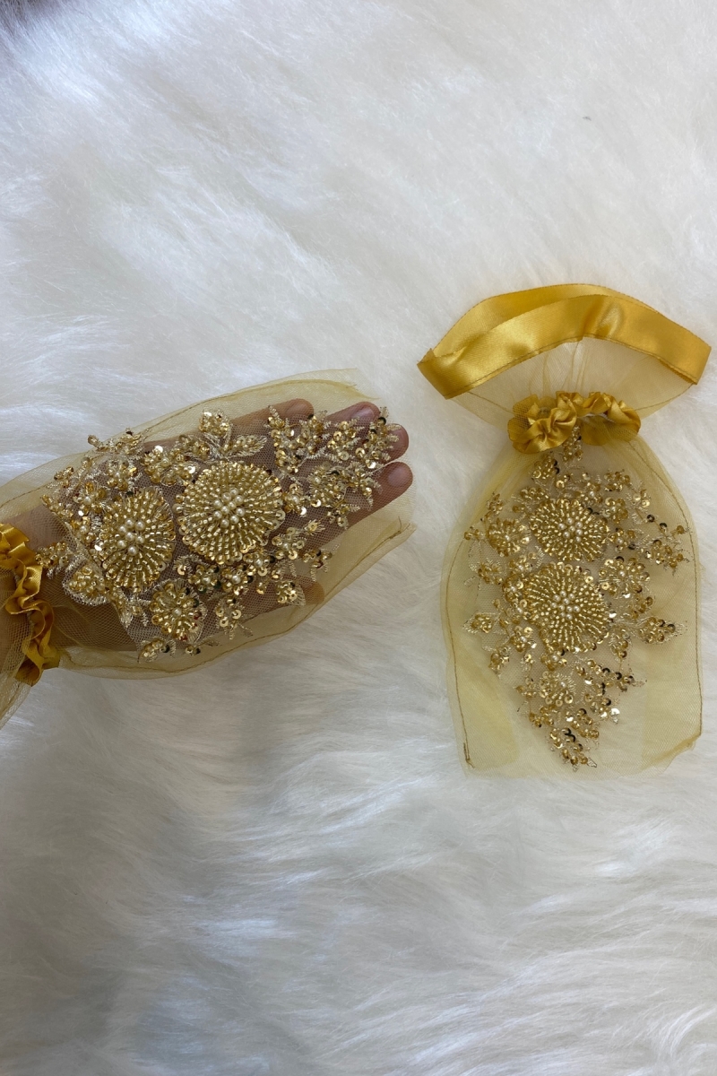 Gold Vip Delux Gelin Eldiveni, Kına Eldiveni