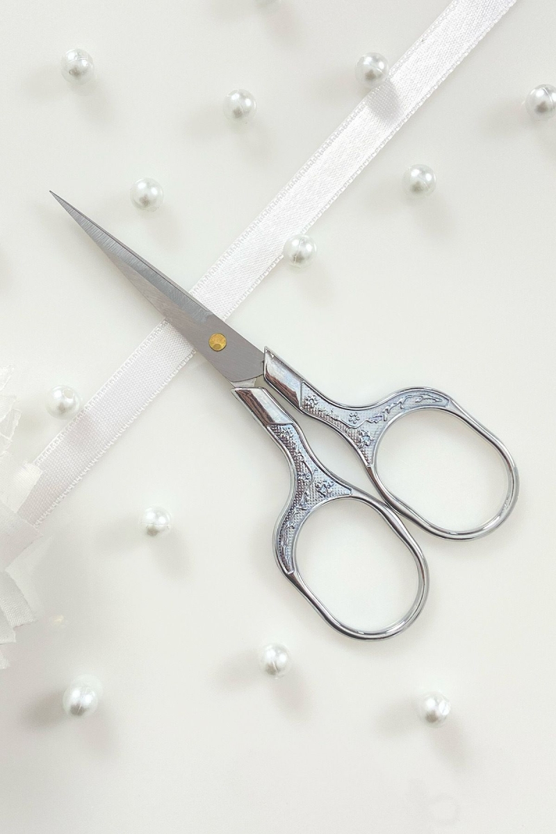 Gümüş Söz Nişan Makası, Kurdele Açılış Özel Gün Merasim Dikiş Nakış Makası