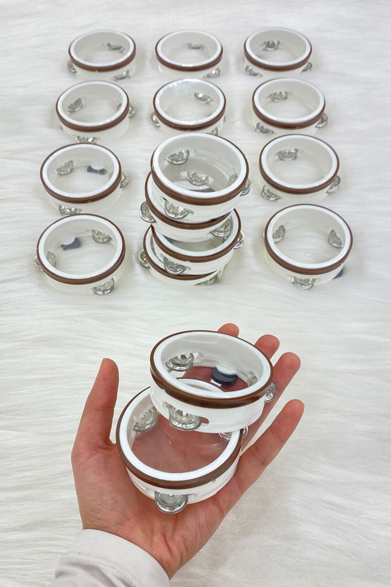 Hediyelik Küçük Mıknatıslı Şeffaf Magnet Tef, Düğün Nişan Nikah Kına Sünnet Doğum Söz Bride 10 Adet