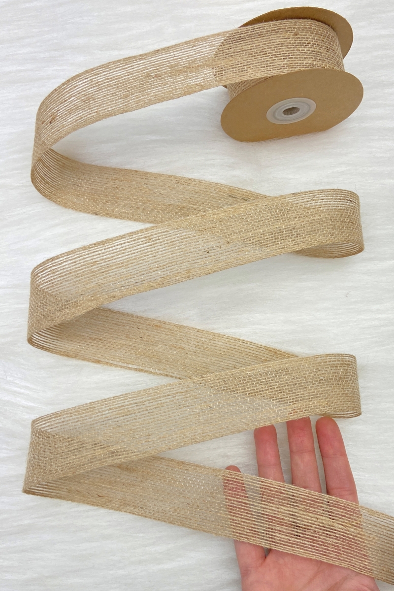 Jüt Hasır Kurdele 4 cm 10 mt, Dekor, Bohça, Nişan, Çeyiz, Hediye, Paketleme, Süsleme, Nikah