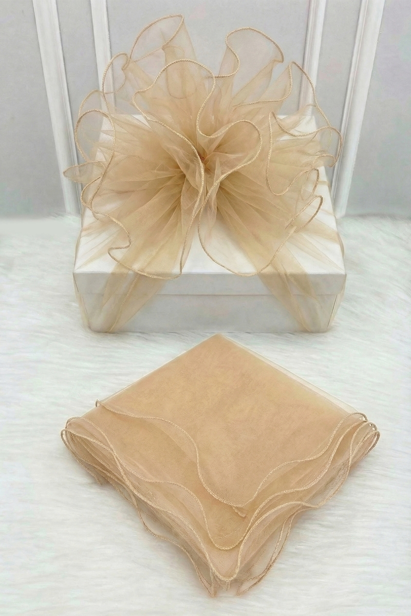 Kapiçino Süsleme Tülü, Kapiçino Kenar Bohça Çeyiz Gelin Damat Söz Nişan Nikah Hediye Süsü 150x150cm