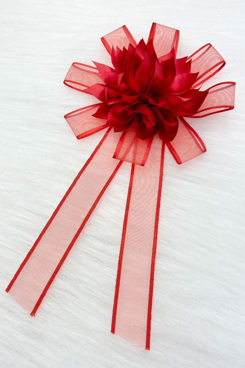 Kırmızı Bohça Süsü, Gelin Damat Çeyiz Düğün Nişan Konvoy Gelin Arabası Sünnet Kına Süsü 1 Adet