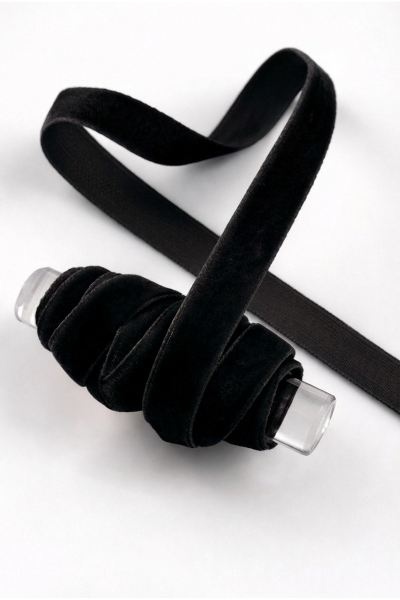 Siyah Kadife Kurdele 1cm 5mt, Gelin, Damat, Bohça, Nişan, Çeyiz, Nikah, Hediye, Şeker, Süsleme