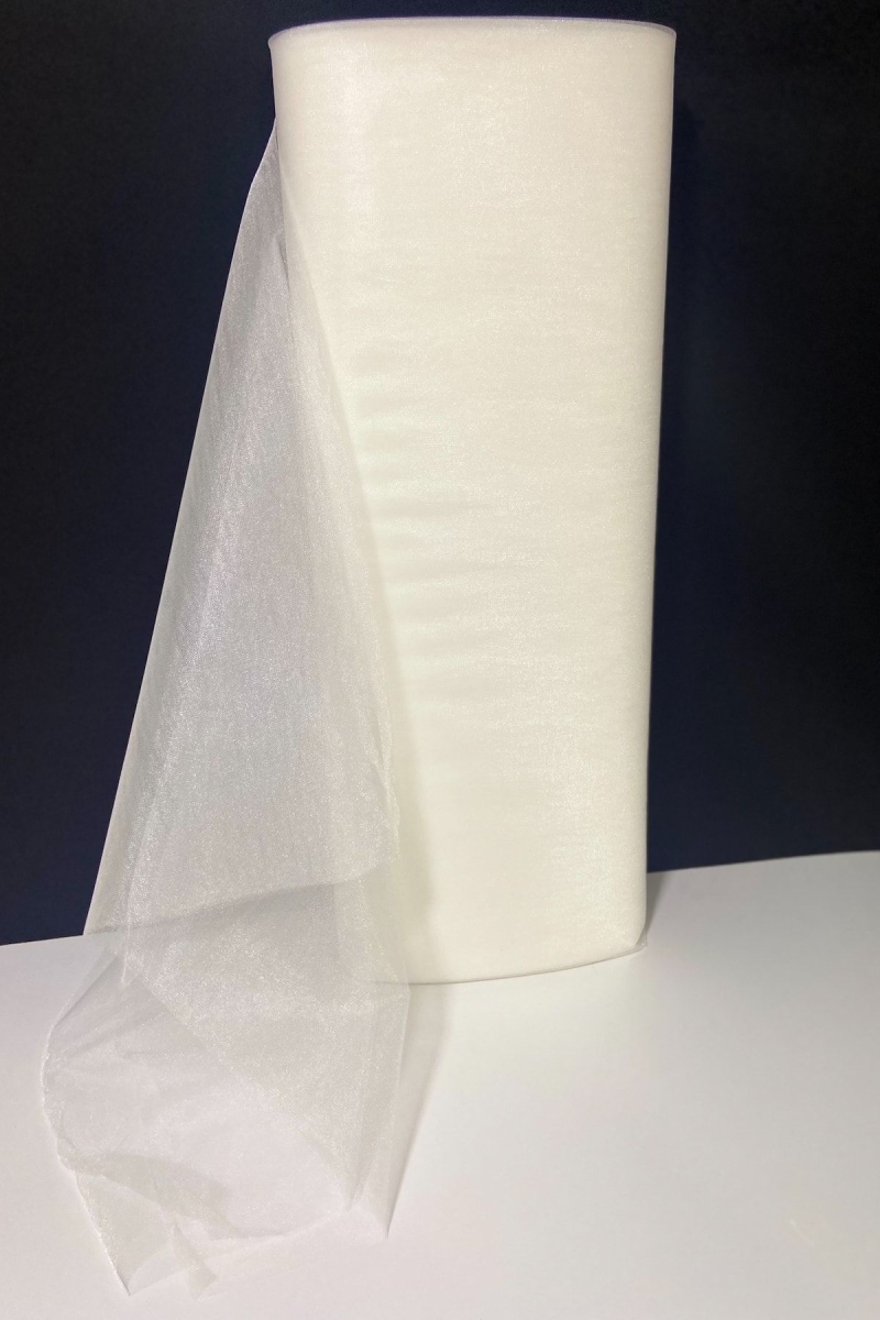 Krem Bohça Süsleme Tülü, Nişan Bohça Süsü, Kapı Doğum Günü Parti Süsleme Tülü, 100x300cm