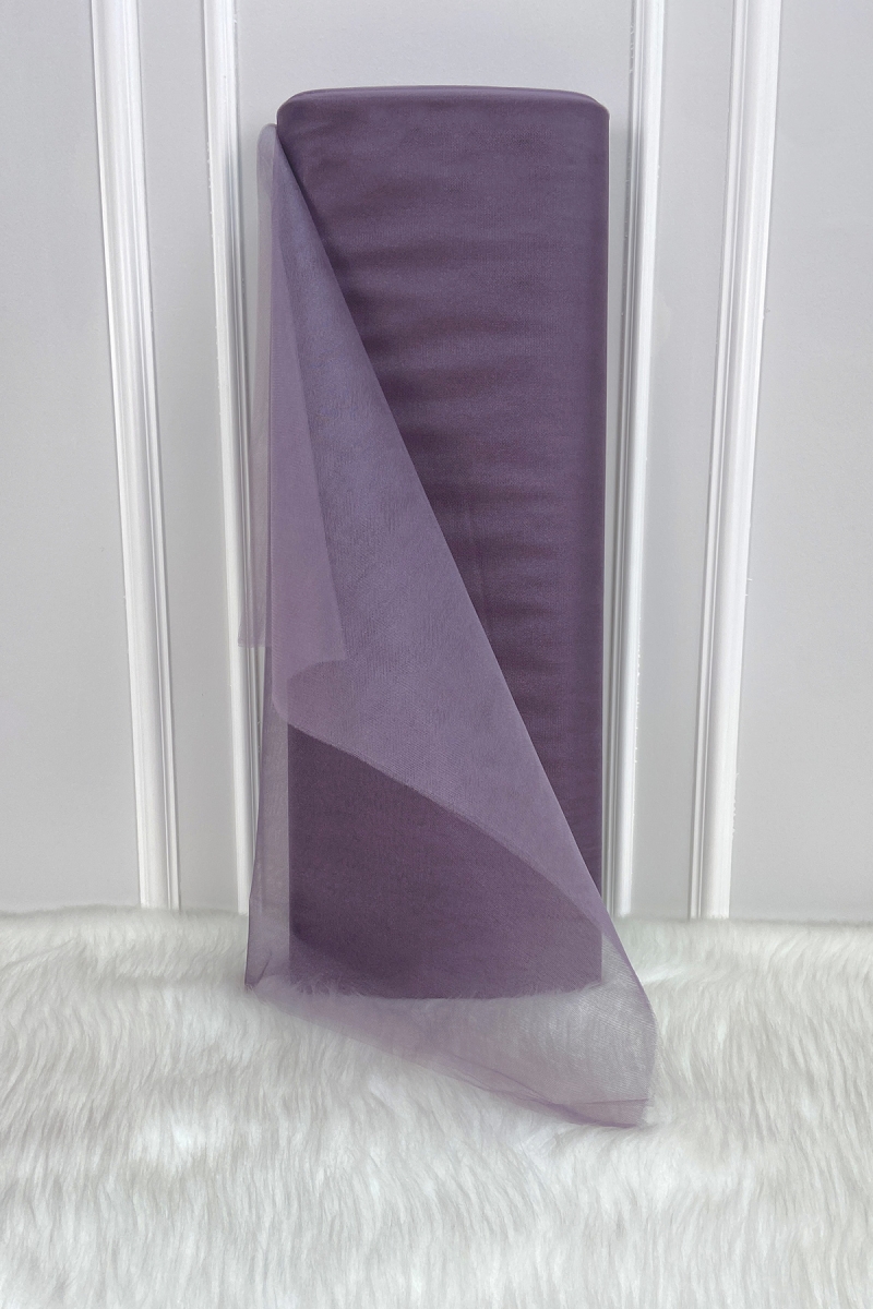 Küllü Mor Süsleme Tülü, Bohça Çeyiz Gelin Damat Söz Nişan Nikah Kapı Konvoy Valiz Hediye 100x300cm