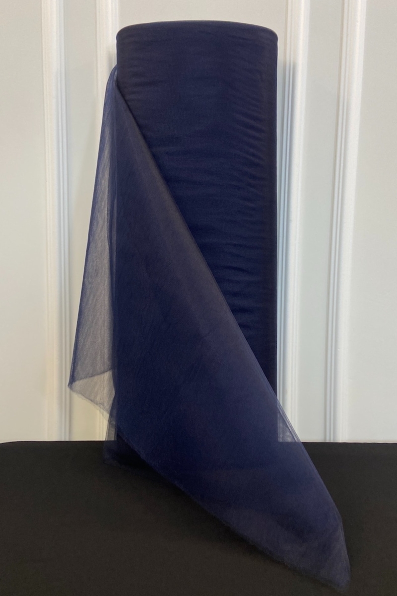 Lacivert Bohça Süsleme Tülü, Nişan Bohça Süsü, Kapı Doğum Günü Parti Süsleme Tülü, 100x300cm