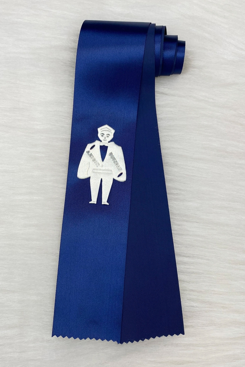 Lacivert Sünnet Takı Kurdele, Sünnet Düğünü Merasimi, Kına, Mevlüt Takı Kemeri