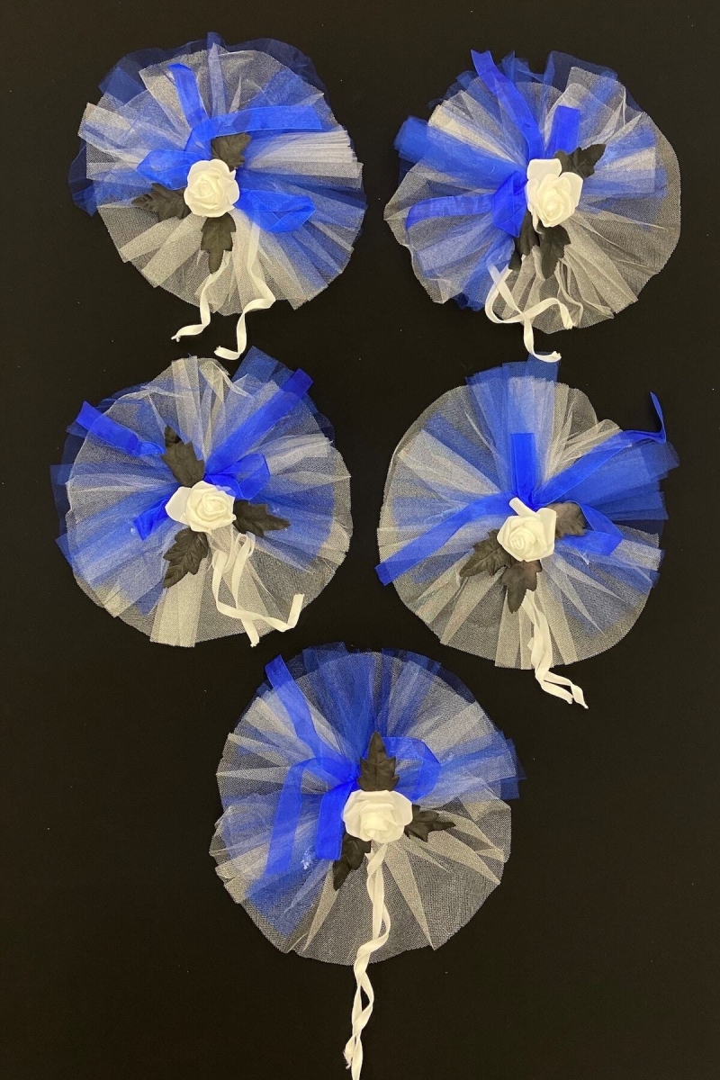 Mavi Gelin Bohça Süsü, Konvoy Arabası Damat Valiz Bavul Çeyiz Düğün Nişan Söz Sünnet Süs 1 Adet