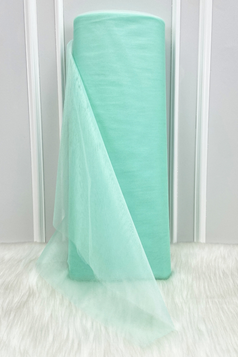 Mint Yeşili Süsleme Tülü, Bohça Çeyiz Gelin Damat Söz Nişan Nikah Kapı Konvoy Valiz Hediye 100x300cm